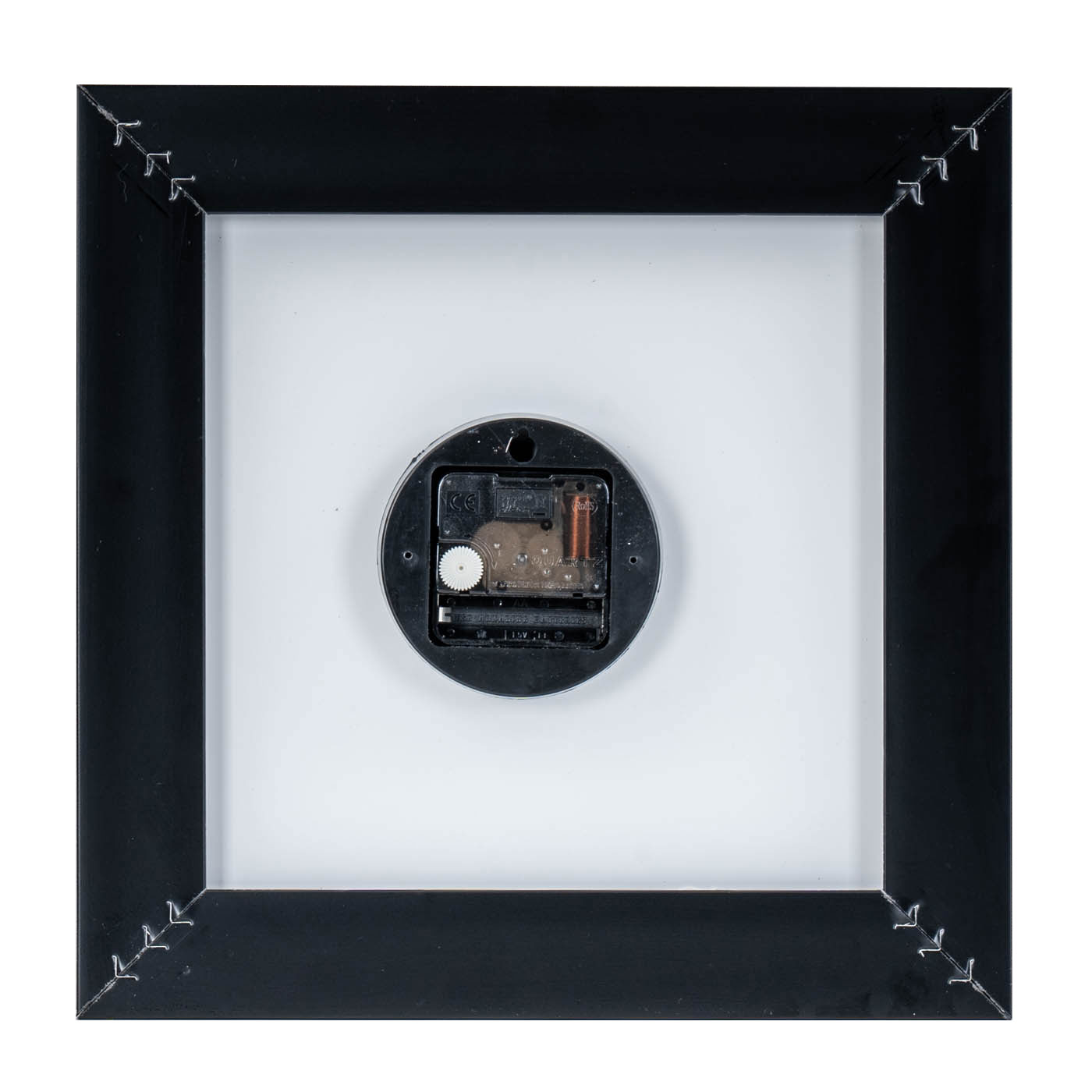 Wanduhr 30x30cm Uhr PVC Rahmen Schwarz Küche Kräuter Gewürze Deko Gewürze Bild