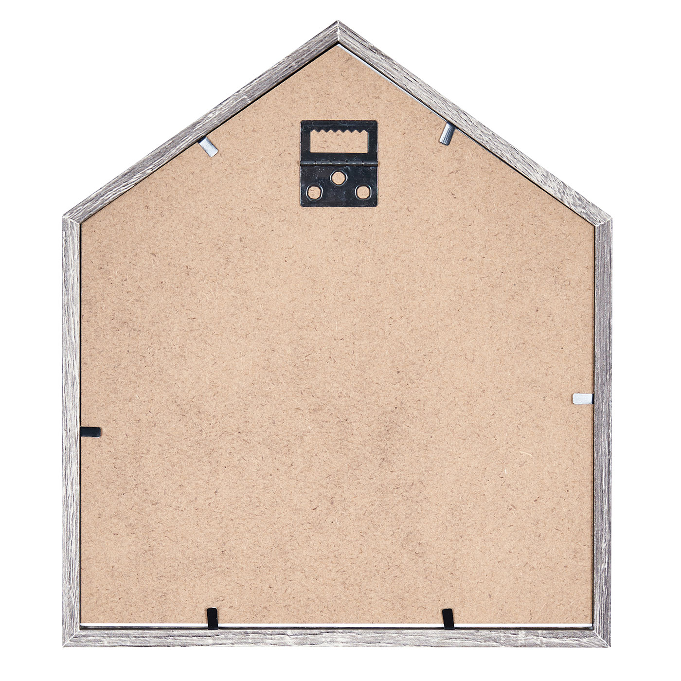 Bilderrahmen 22x26cm Haus MDF-Holz Braun Fotorahmen Bild 10x15cm Love Herz Deko