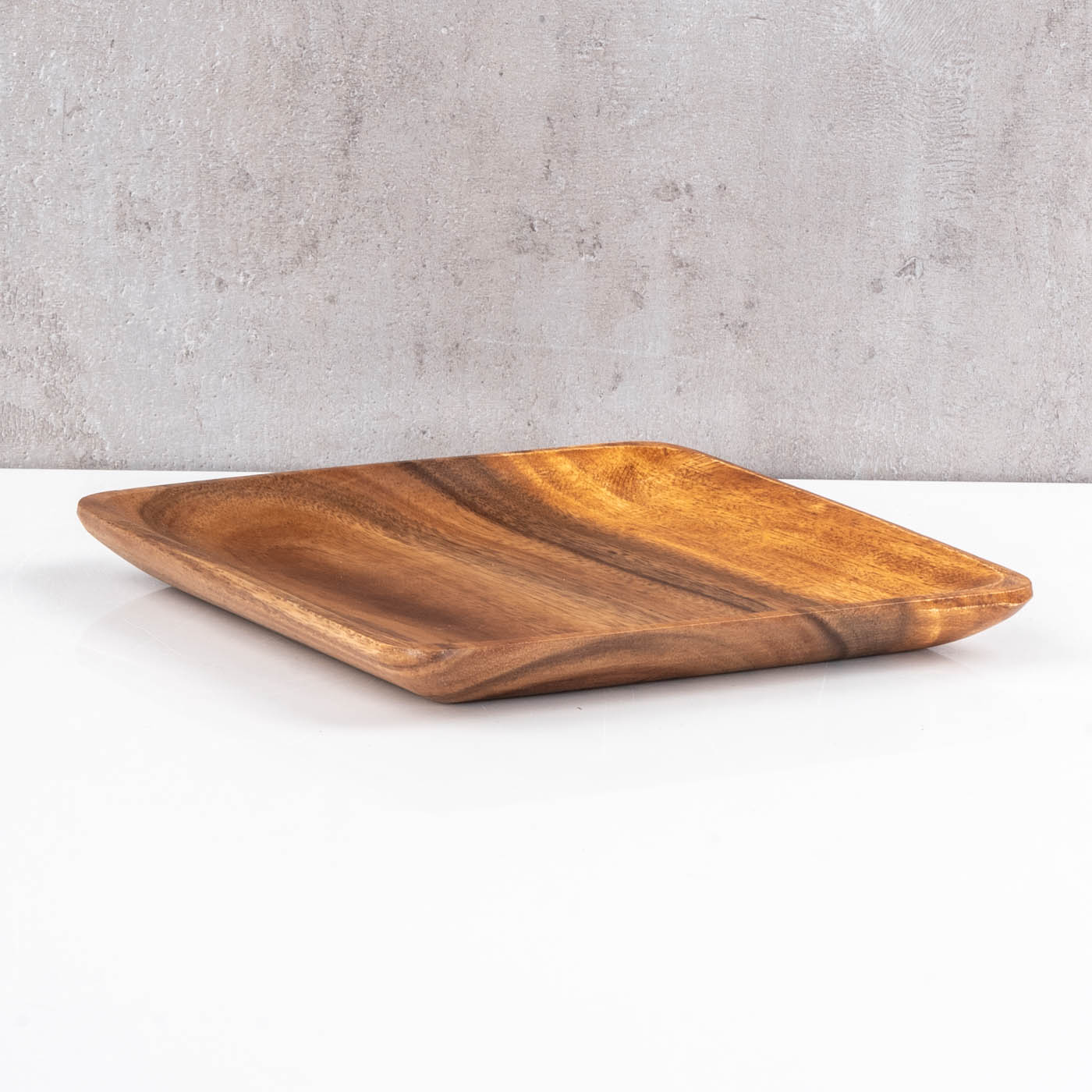 Holzschale Akazie quadratisch 20cm Holz Schale Obstschale Aufbewahrung