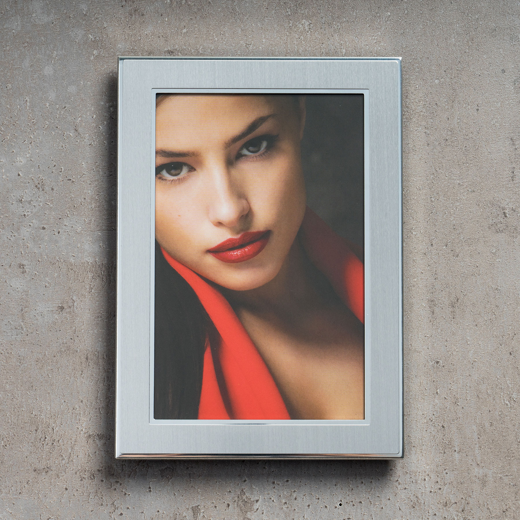 levandeo 3er Set Bilderrahmen 13x18cm Alu Aluminium silber Fotorahmen Glas