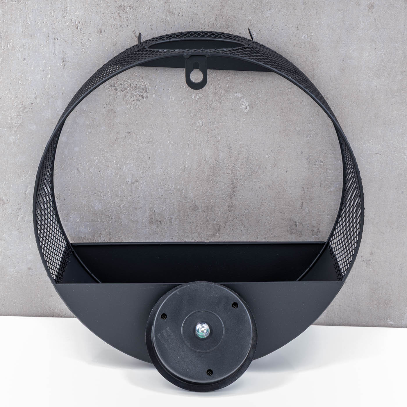 Solar Wandlampe Blumentopf Metall Schwarz - LED Gartenleuchte Industrial Design
