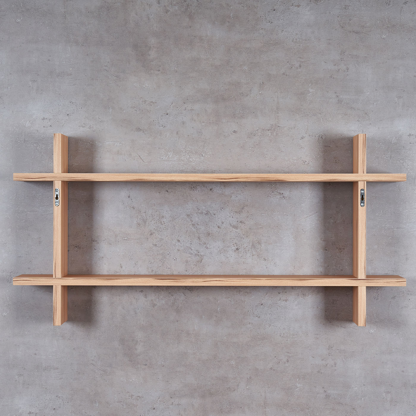 Regal BxH 98x48cm Holz Steckregal Kernbuche Wandregal Bücherregal Ablage Deko