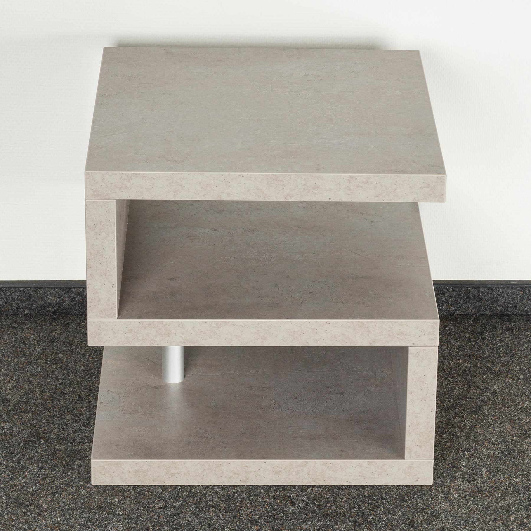 Couchtisch Sigi 44x44x44cm Betonoptik Grau Beistelltisch Ablage Tisch