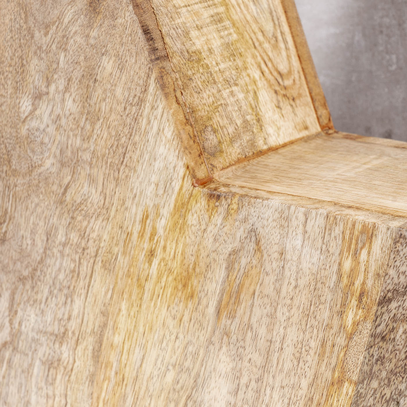 XL Stern Holzstern Mango 48cm Mangoholz Braun Natur Deko Tischdeko Holzdeko