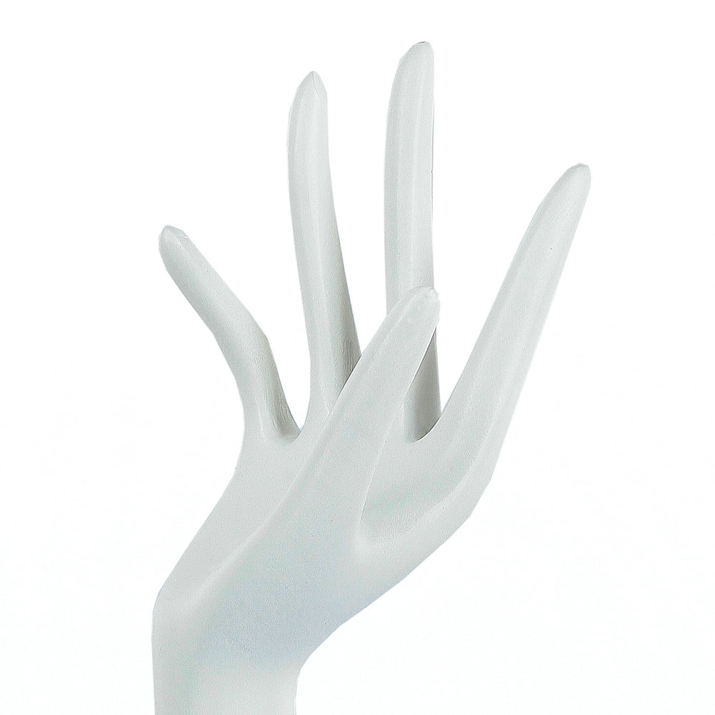 Schmuckhalter weiß Schmuckhand Hand Halter Schmuck aus Kunstharz 34cm