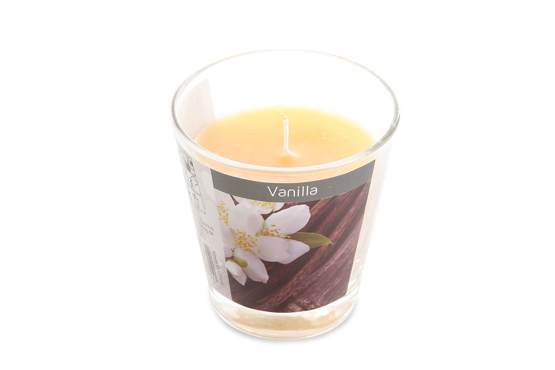 levandeo 3er Set Duftkerzen im Glas 9cm Hoch Vanille Kerze Windlicht Deko