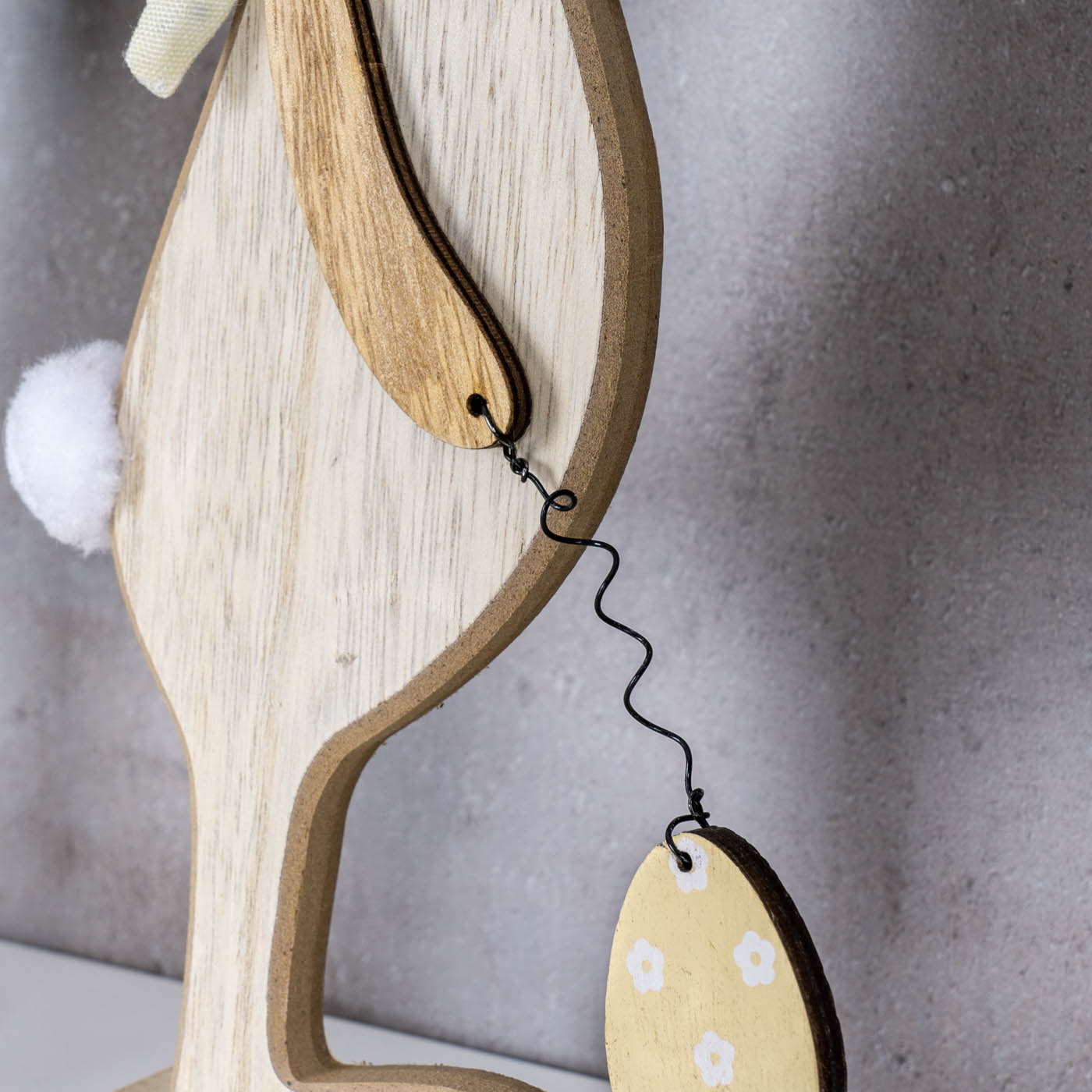 3er Set Deko-Aufsteller H25cm Hase Gelb Rosa Grün Osterhase Ei Tischdeko Ostern