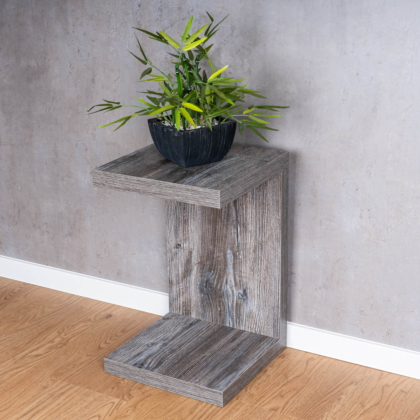 Couchtisch Coco Holz 32x32x50cm Altholz Shabby Chic Tisch Beistelltisch Deko