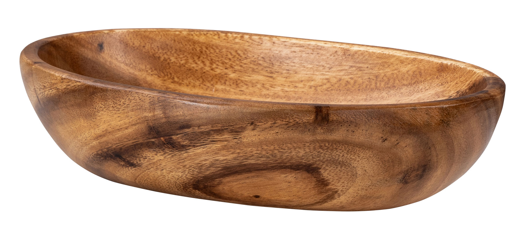 Holzschale Schüssel Akazie 25x15cm oval Schale Obstschale Tablett Holz
