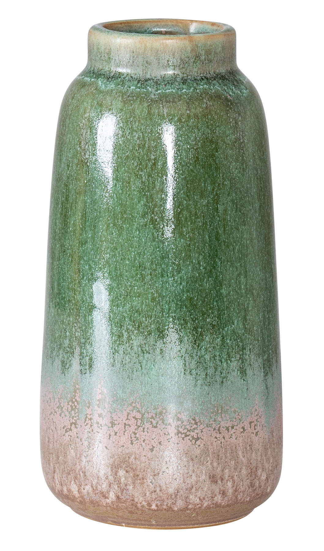 Blumenvase H17cm Vase Porzellan Grün Taupe Tischdeko Dekovase Deko Porzellanvase