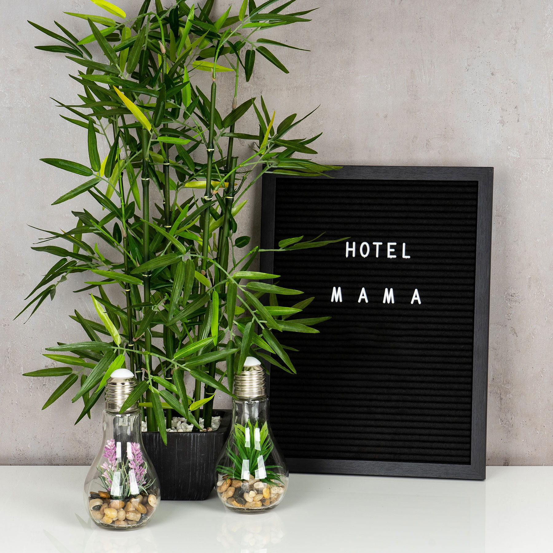 levandeo Buchstaben Tafel Holz 30x40cm Letter Board Schwarz Stoff Stecktafel