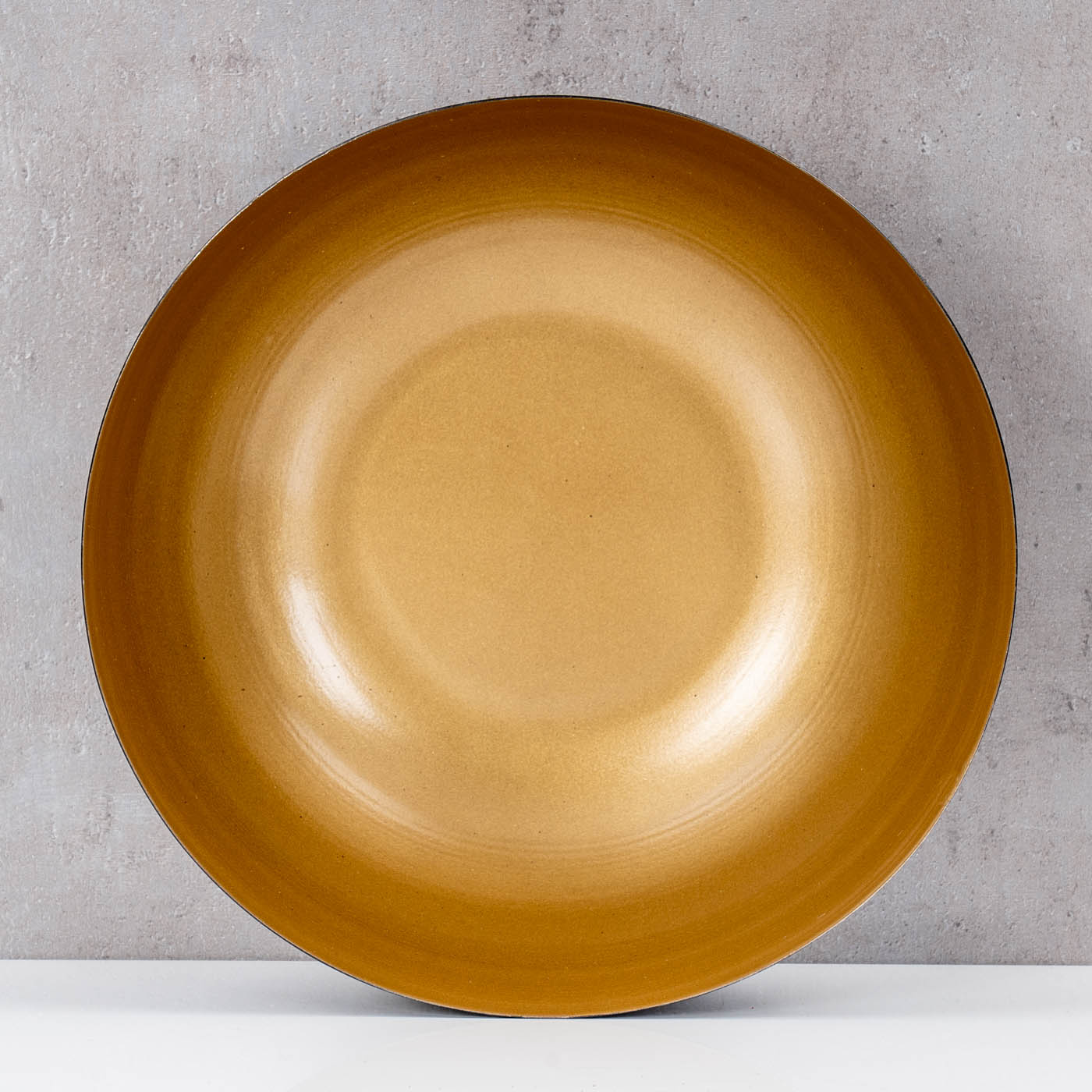 Schale Rund Ø25cm Schwarz Gold Metall Schüssel Dekoschale Tischdeko Aufbewahrung