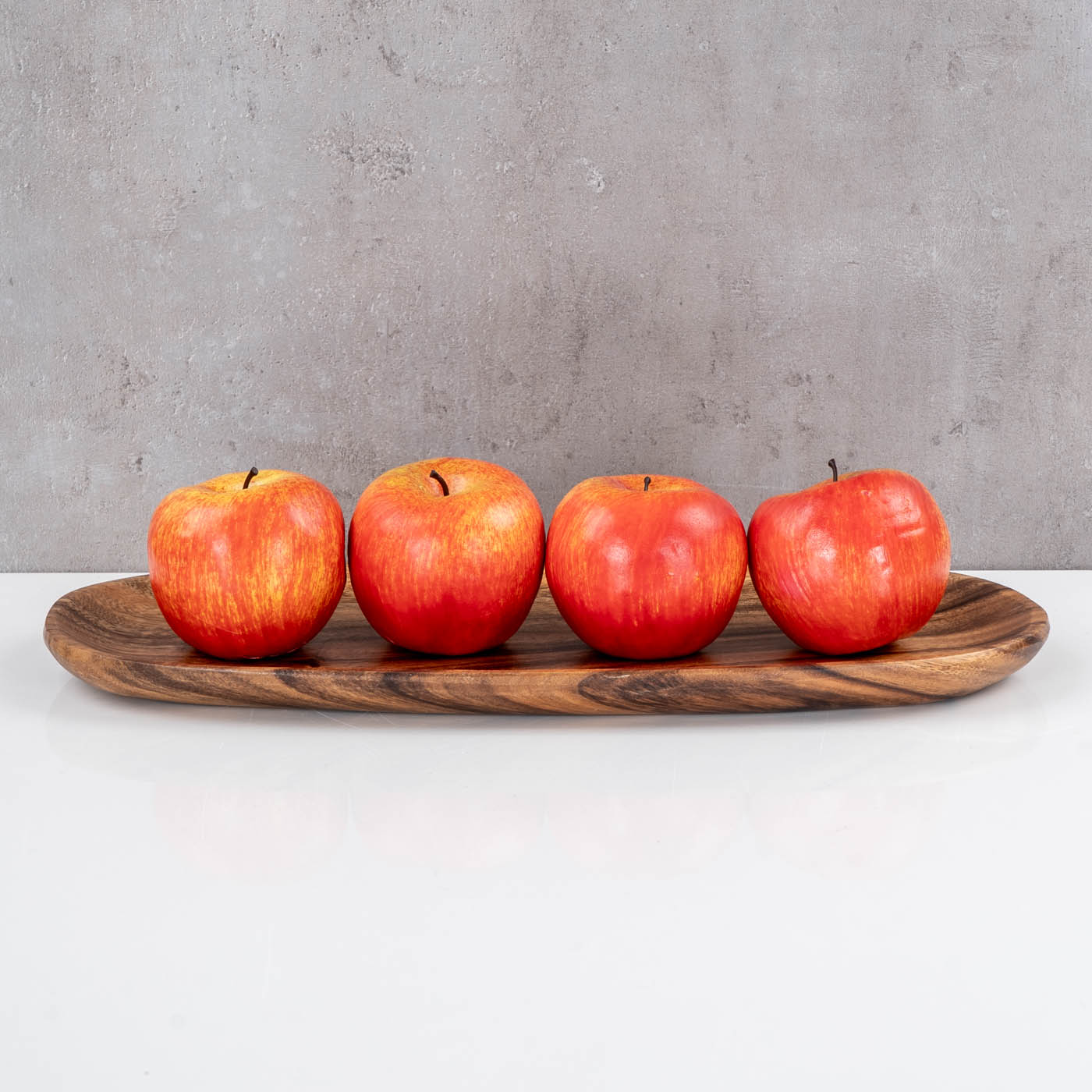 Holztablett Akazie 40x18cm Schale Obstschale Tablett Oval Rechteckig Holz Unikat