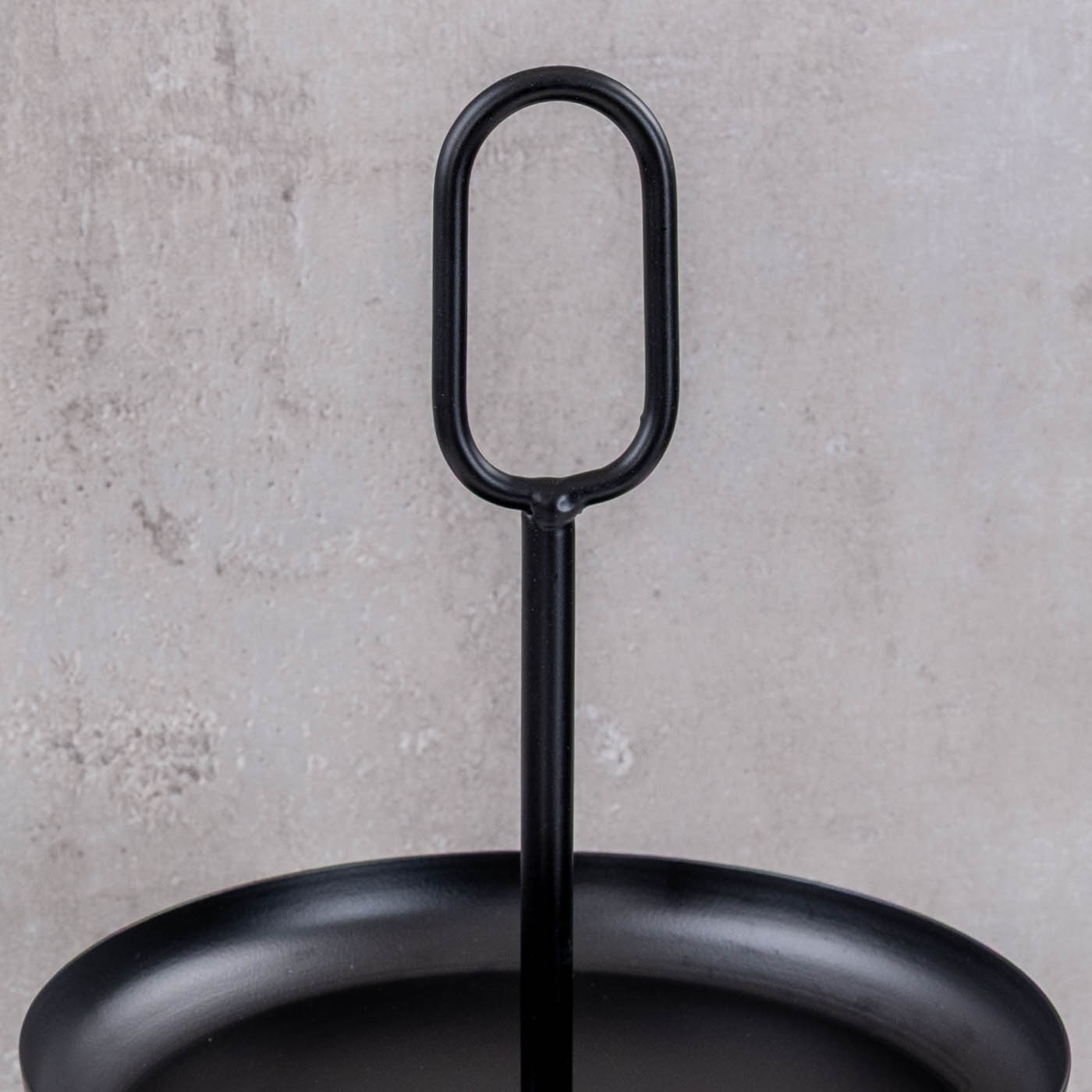 Etagere 2 Ebenen H34cm Metall Schwarz Servierplatte Kuchenplatte Obstschale Deko