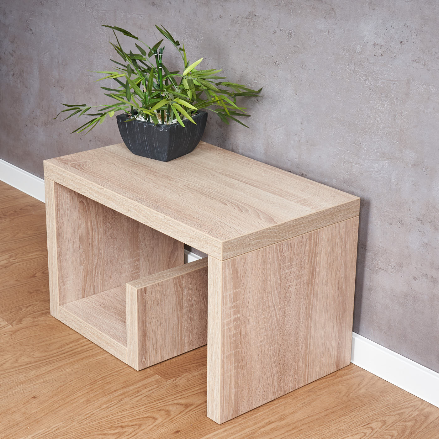 Couchtisch Gustav Sonoma Eiche Deutsche Herstellung 59x36x37 verleimt