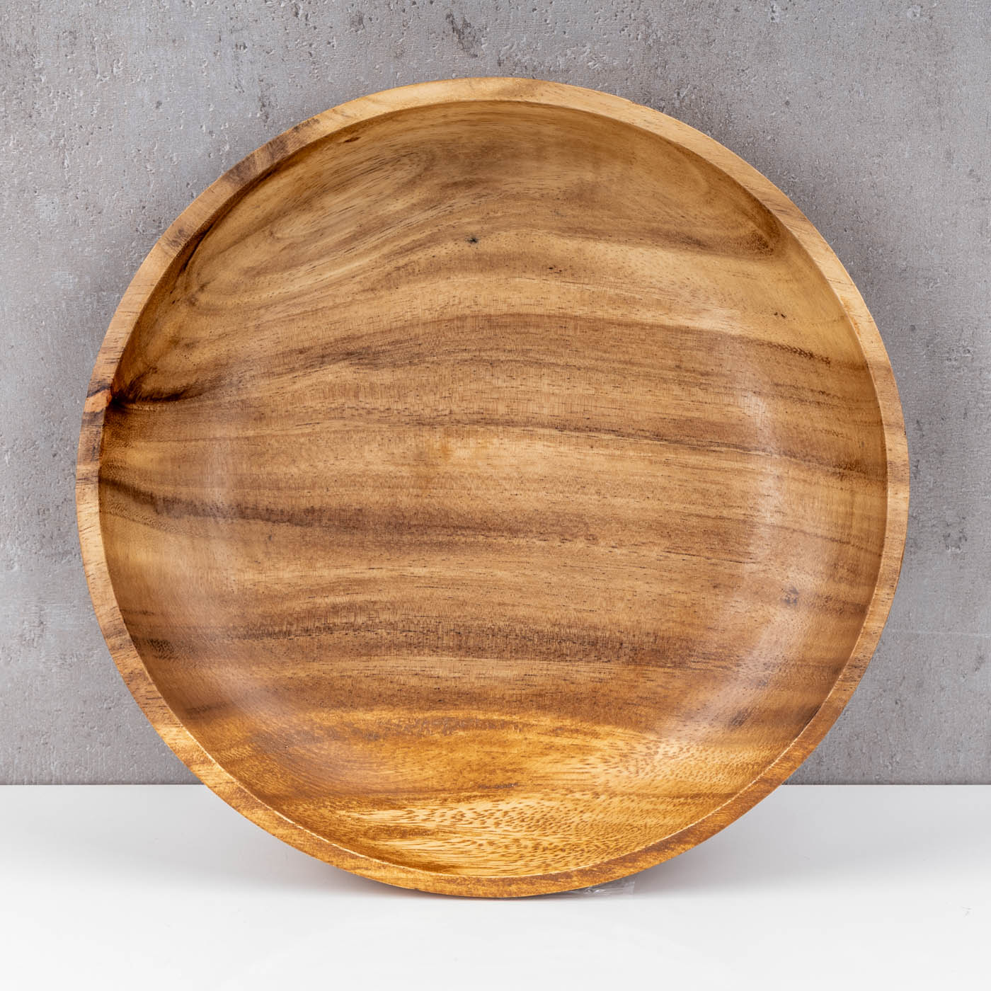 Teller 24cm Rund Akazienholz Suppenteller Obstschale Salatschüssel Holzschale
