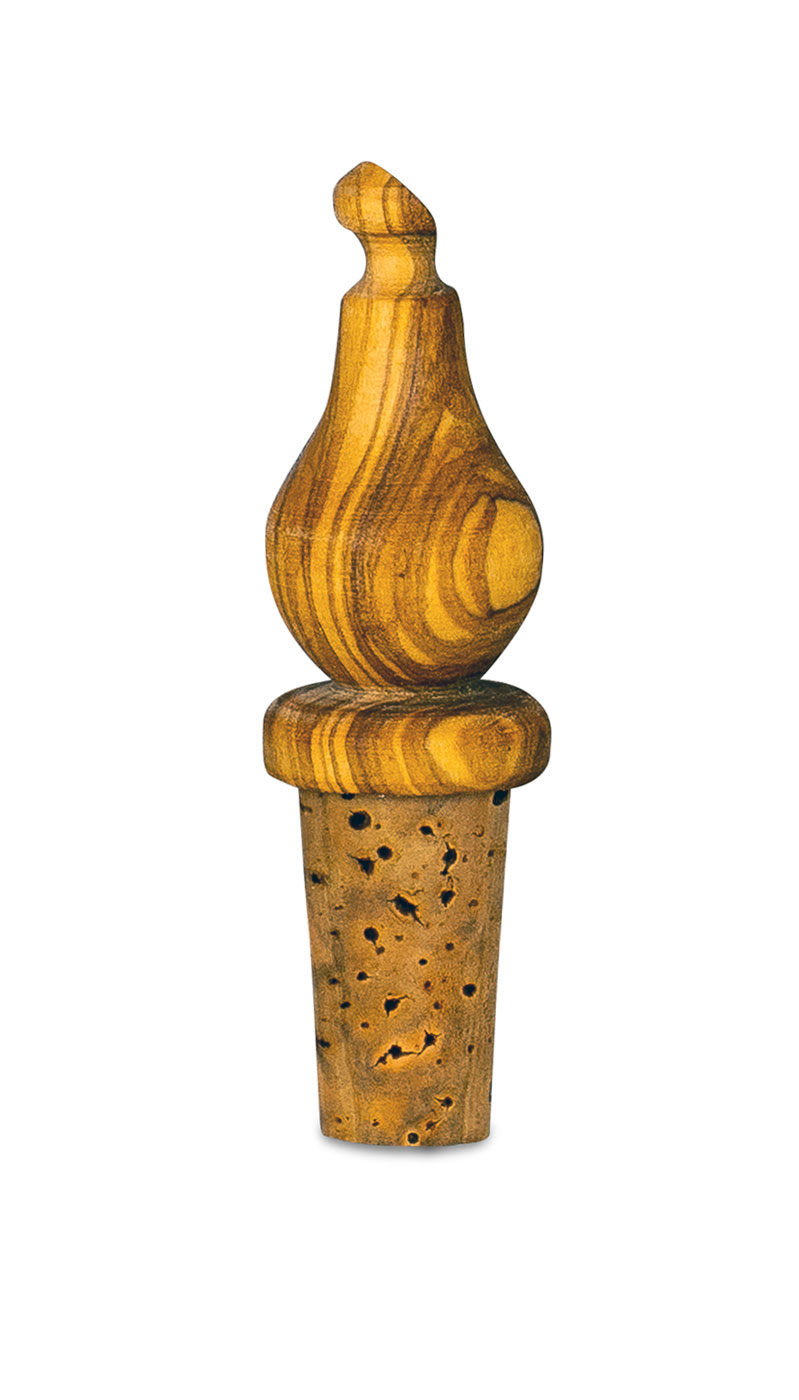Korken Weinkorken Holz Olivenholz ca. 9cm Flaschenkorken Holzdeko Geschenkidee