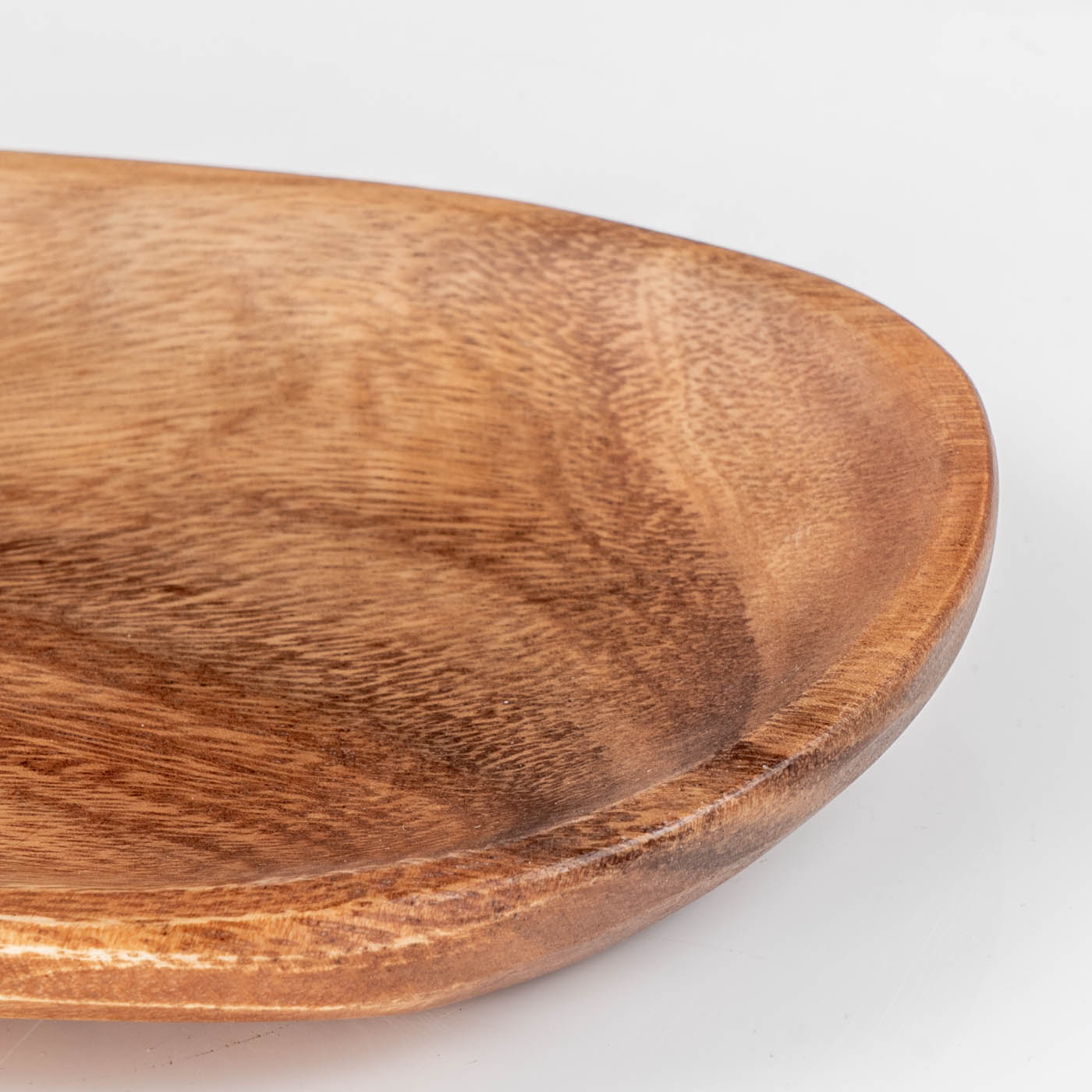 Holztablett Akazie 35x15cm Rechteckig Schale Obstschale Tablett Oval Holz Unikat