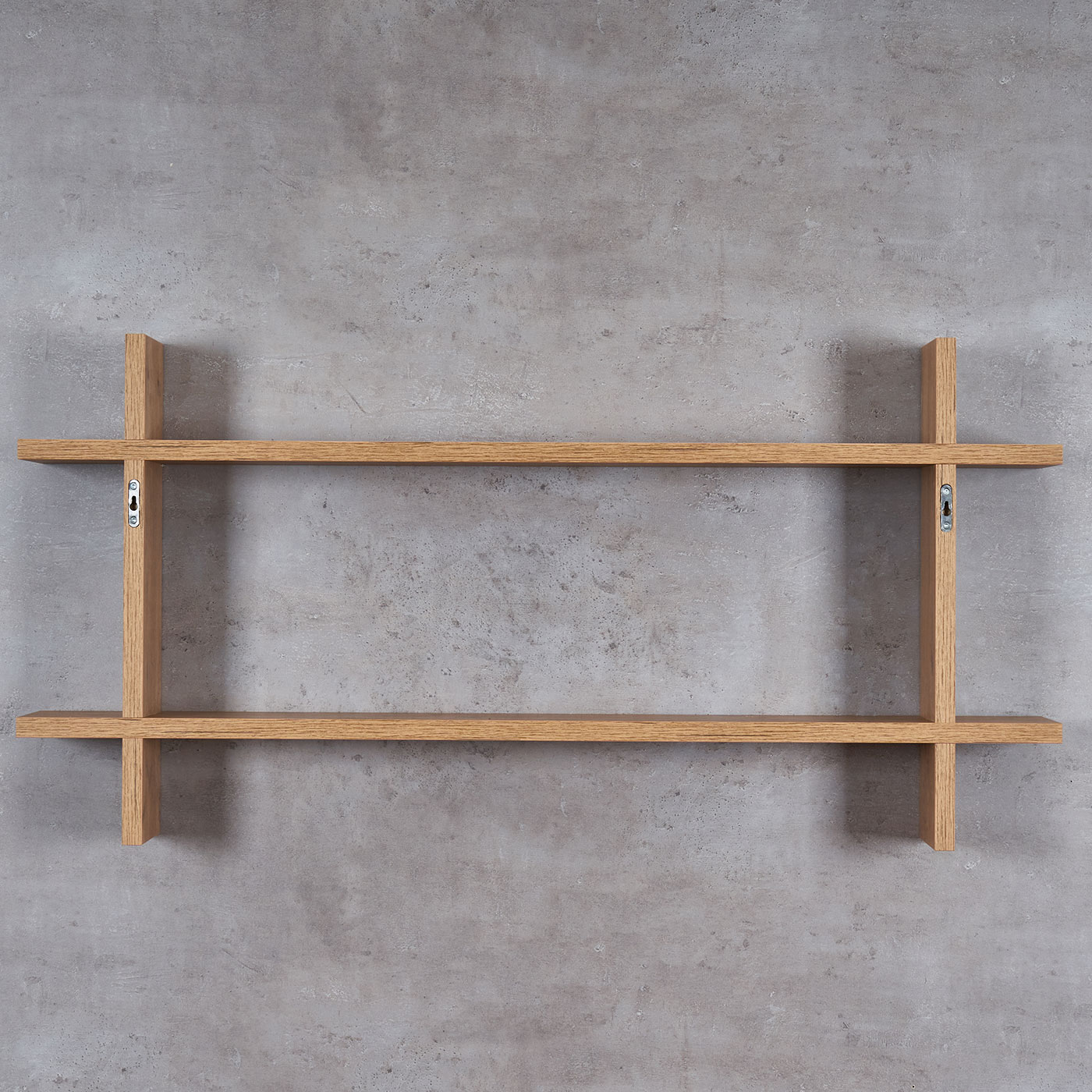 Regal BxH 98x48cm Holz Steckregal Wildeiche Wandregal Bücherregal Ablage Deko
