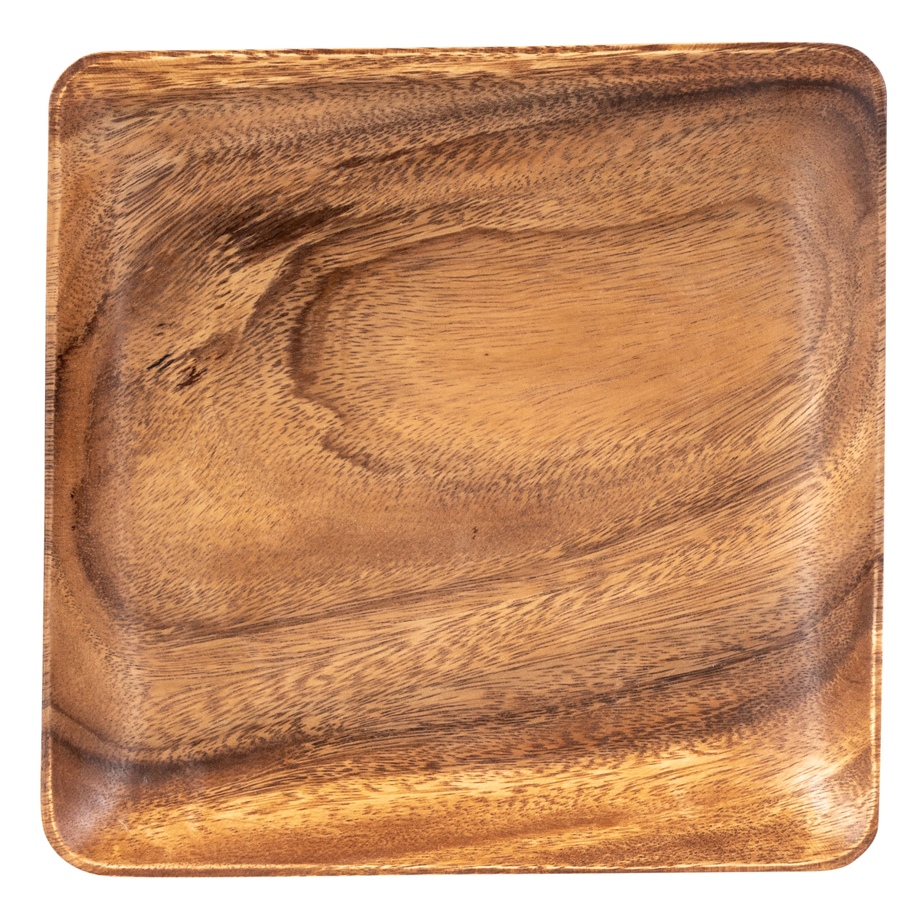 Holzschale Akazie quadratisch 25cm Holz Schale Obstschale Aufbewahrung