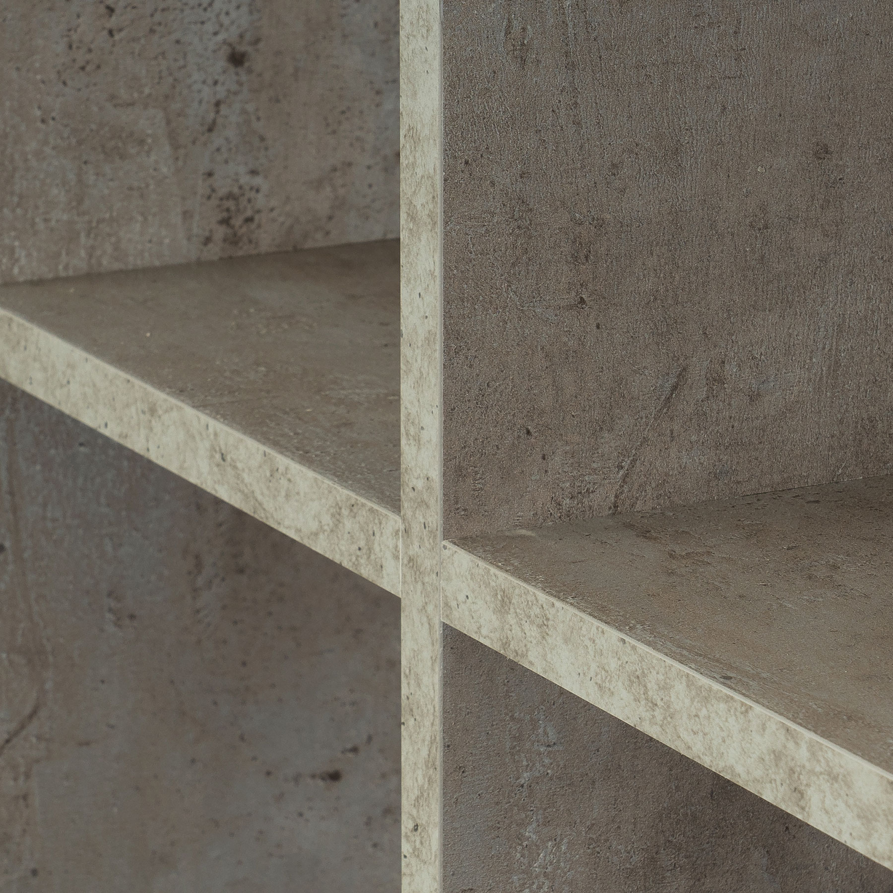 levandeo Hashtag Regal 75x75cm Wandregal Holz Beton-Optik Bücherregal Hängeregal