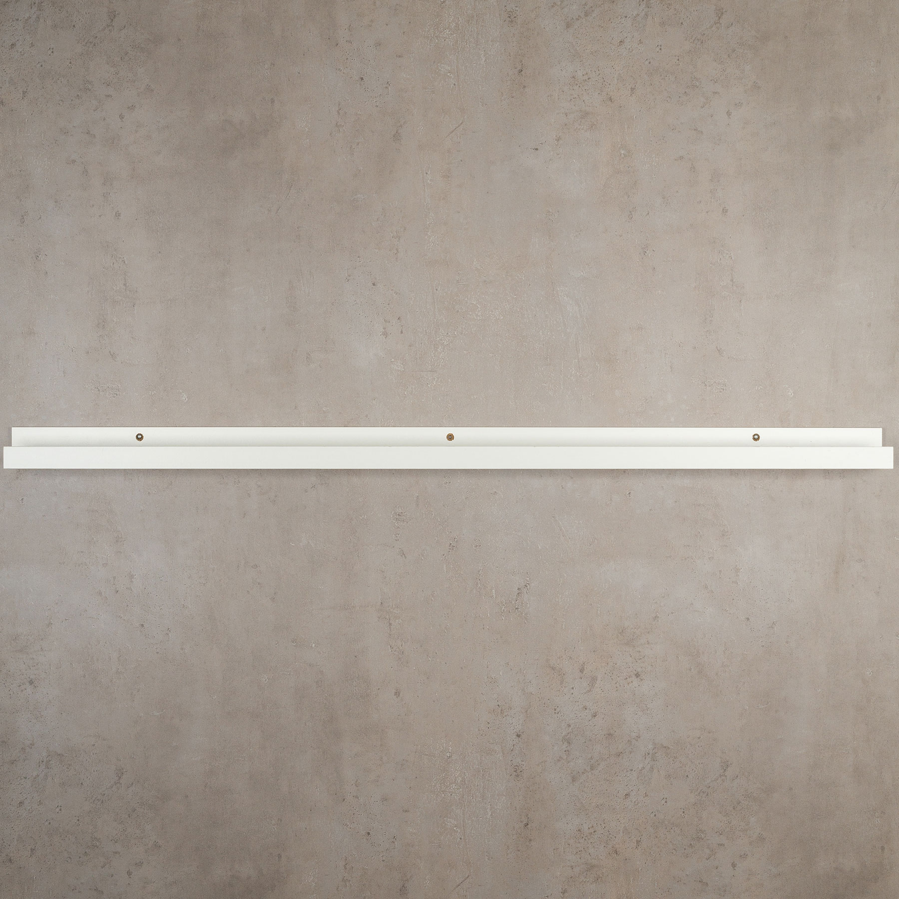 Bilderleiste Weiß 110cm lang MDF Holz Bilderschiene Galerieschiene Wandregal