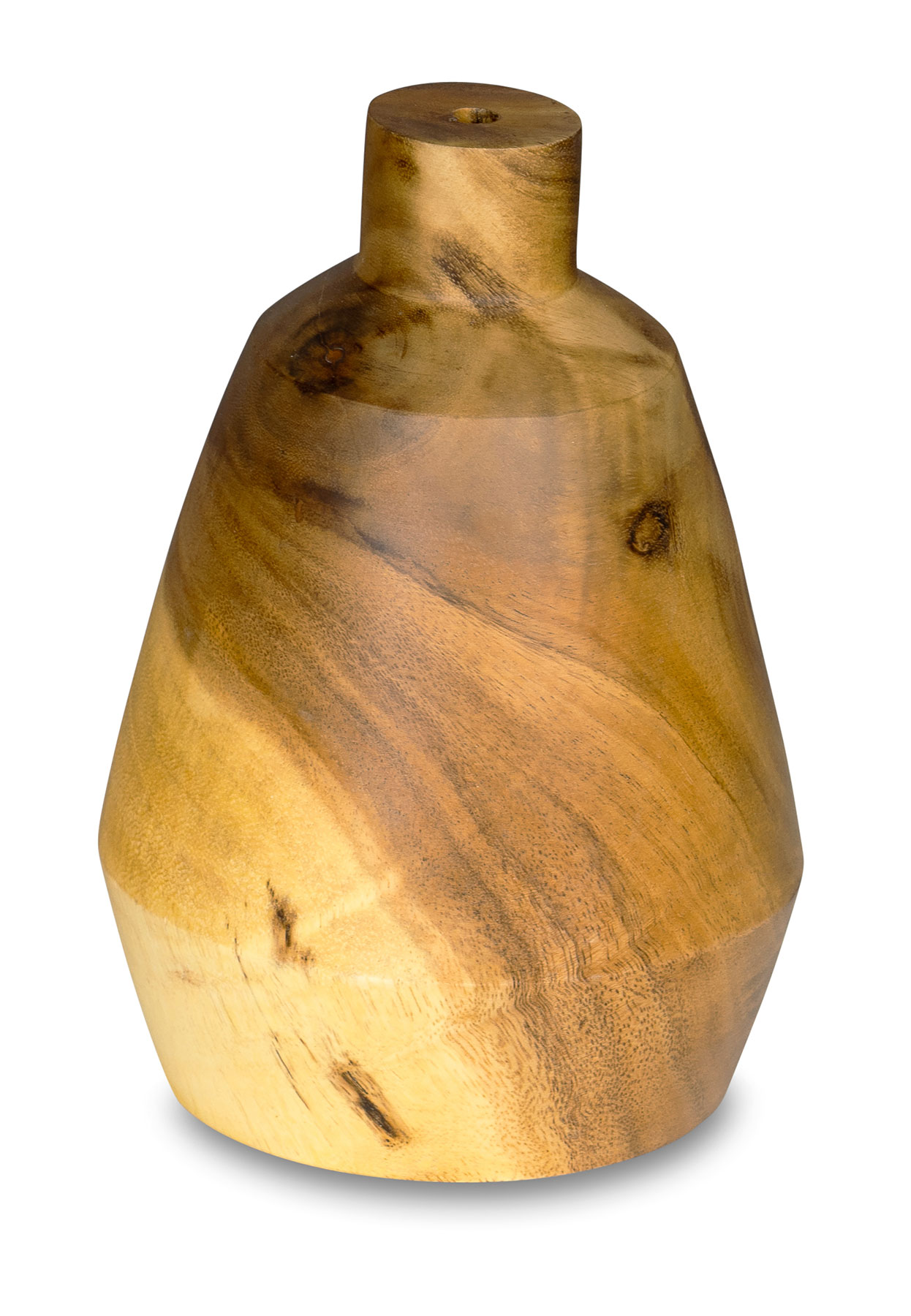 Lampenschirm Akazie 15x22cm Holz Blatt Gold für Deckenleuchte Hängeleuchte