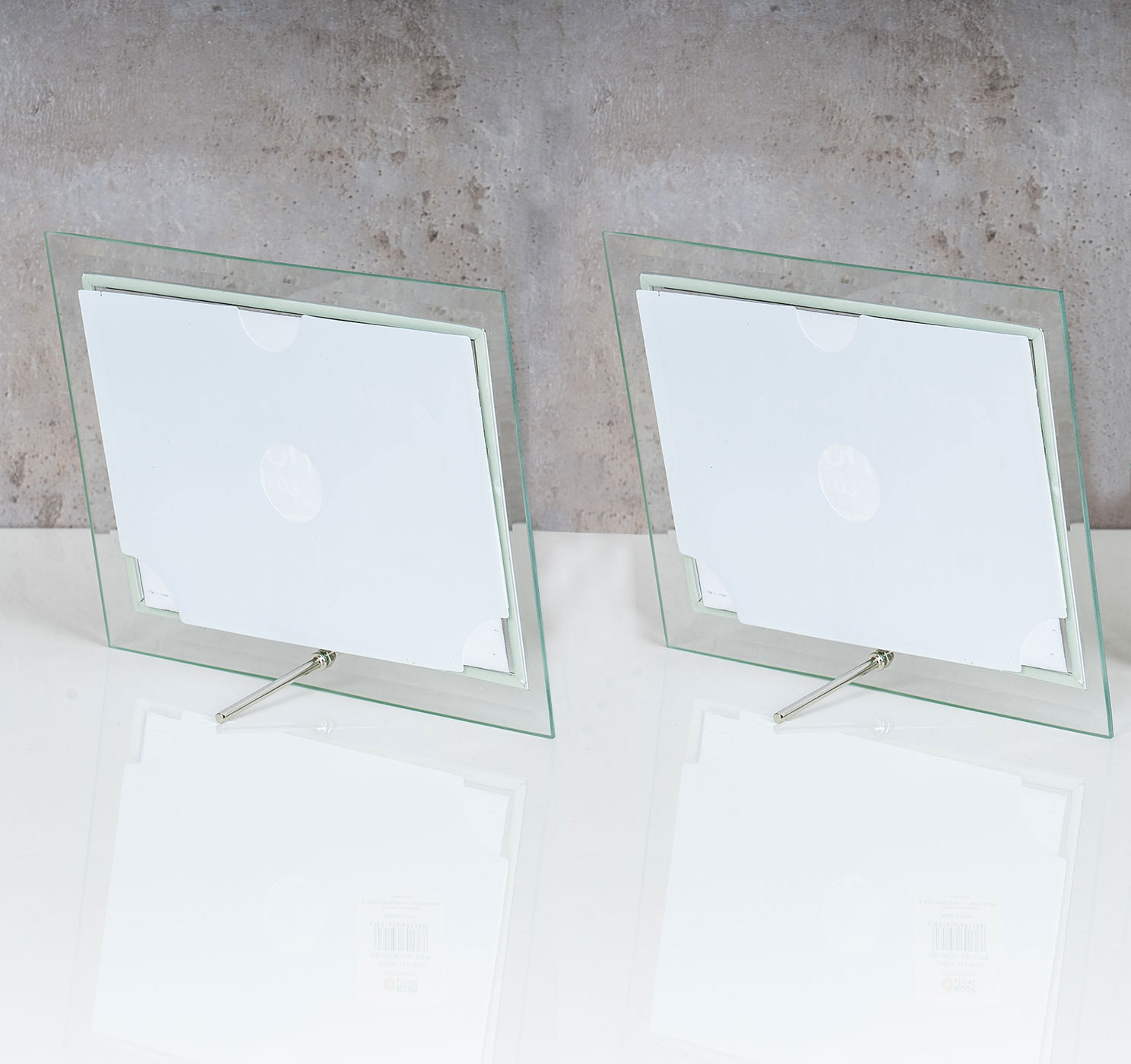2er Set Glas Bilderrahmen 13x18 Einzelrahmen Portraitrahmen Tischdeko Fotorahmen