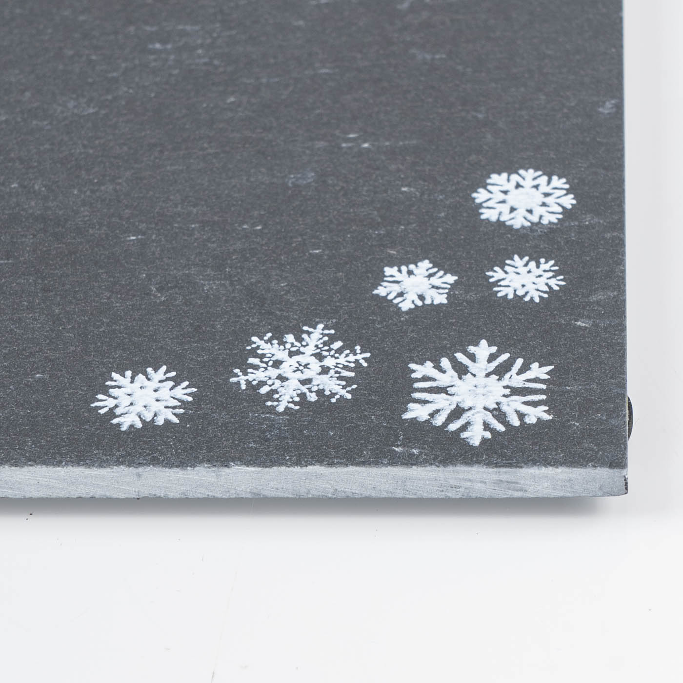 2er Set Servierbrett L22cm Tablett Schiefer Serviertablett Weihnachten Deko