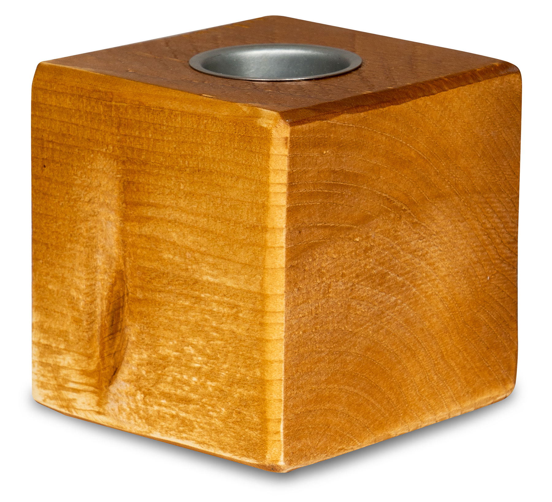 levandeo Teelichthalter Holz Massiv 10x10cm Teak Farbig Kerzenständer Rustikal