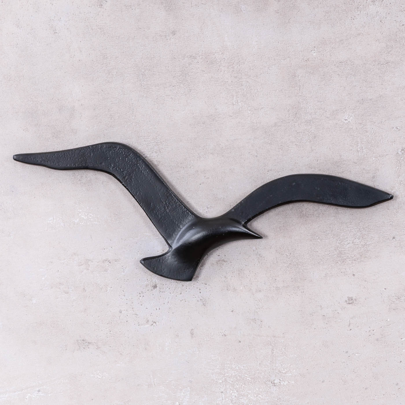 Wanddekoration Möwen Metall Schwarz Wandbild Maritim Wandskulptur Vogel Deko