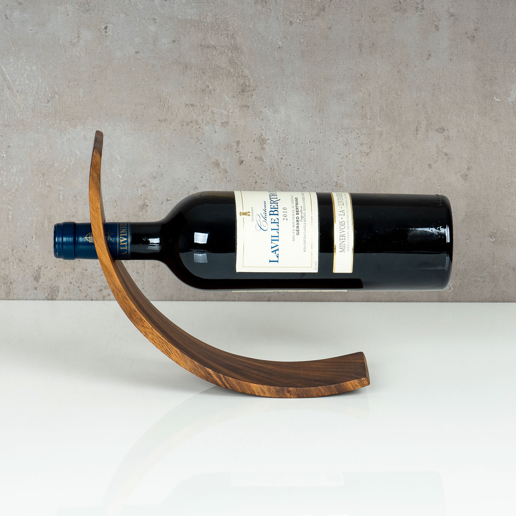 Weinflaschenhalter Holz Akazie 28x7,5cm Flaschenhalter Weinhalter Geschenkidee