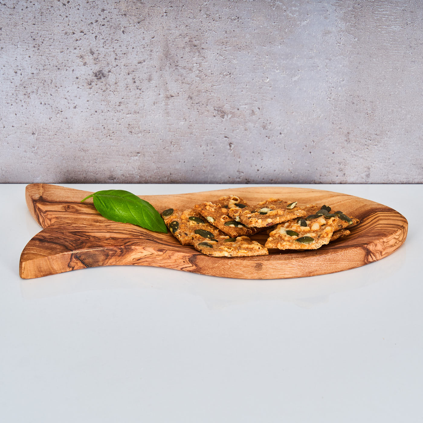 Schale ca. 22x10cm Olivenholz Fisch Sushi Holzschale Dekoschale Küche Unikat