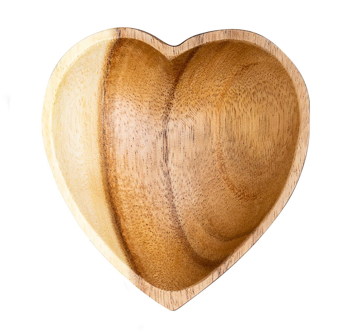 3er Set Schüssel Akazie 10x3cm Herz Holz Design Schale Obstschale Obstkorb Korb