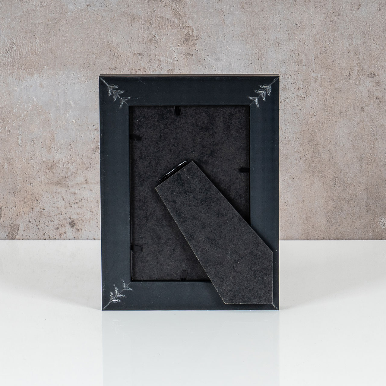 3er Set Bilderrahmen 10x15cm Aluminium Schwarz Fotorahmen Einzelrahmen Tischdeko