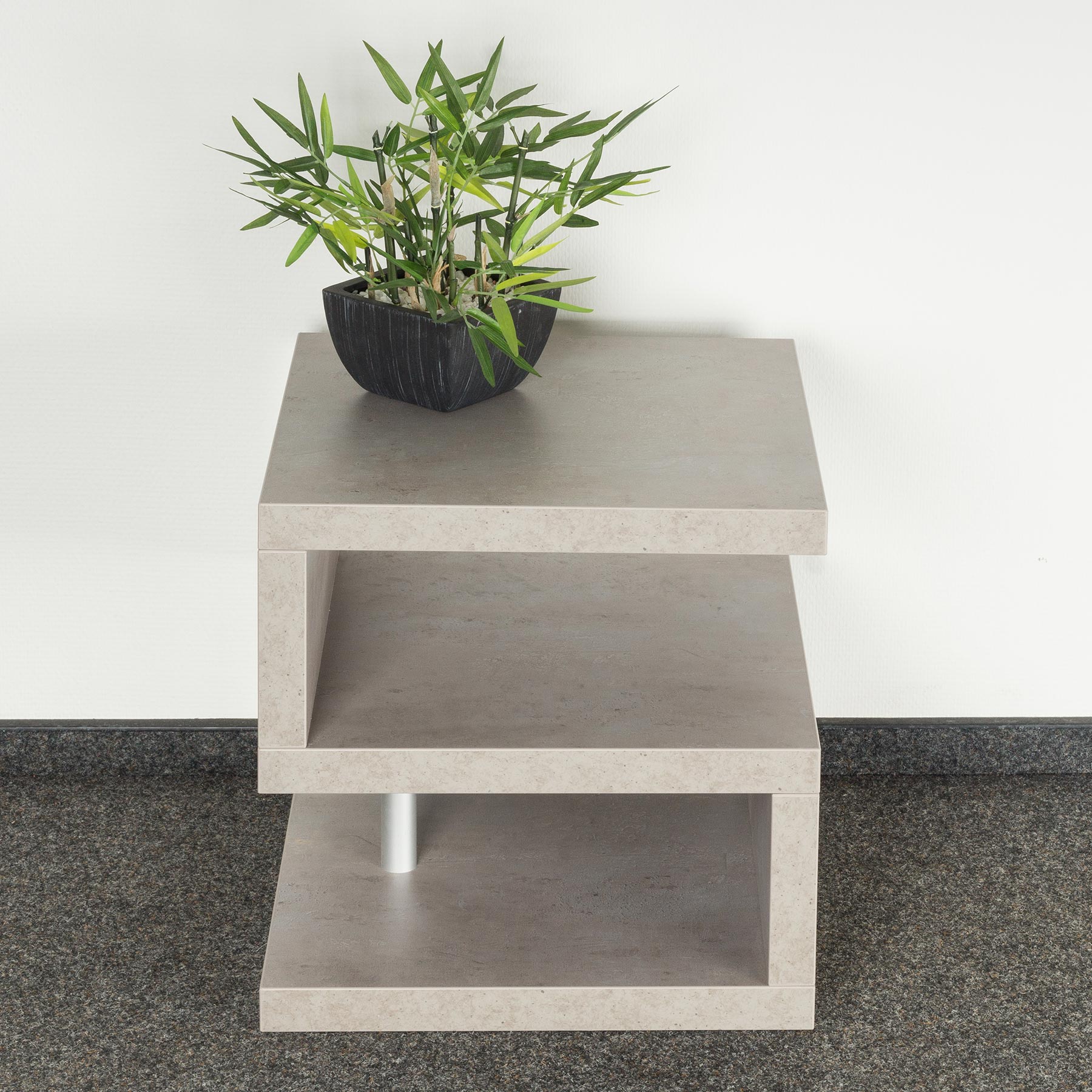 Couchtisch Sigi 44x44x44cm Betonoptik Grau Beistelltisch Ablage Tisch