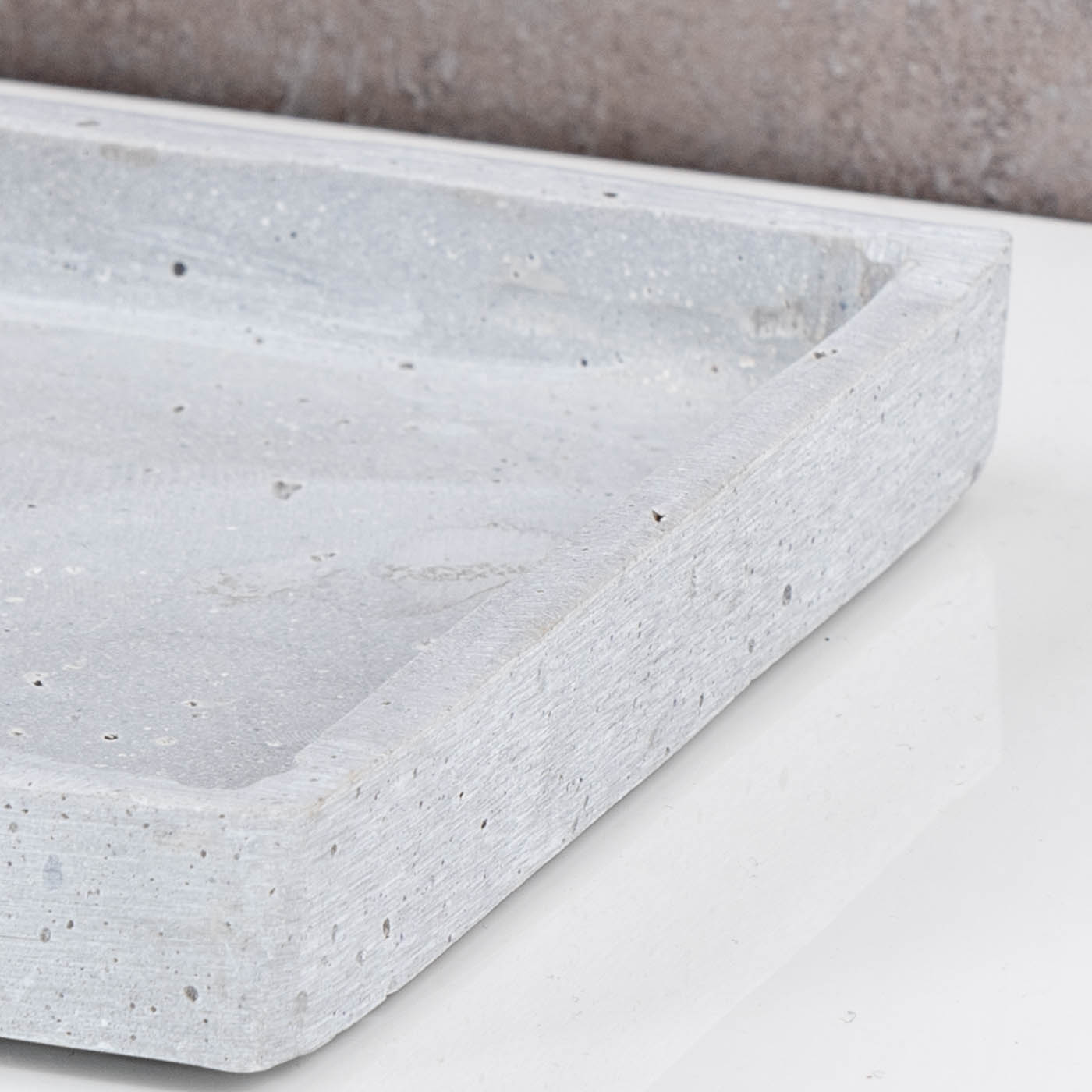 Deko Tablett L44cm Rechteckig Grau Betonoptik Dekoschale Tischdeko Aufbewahrung