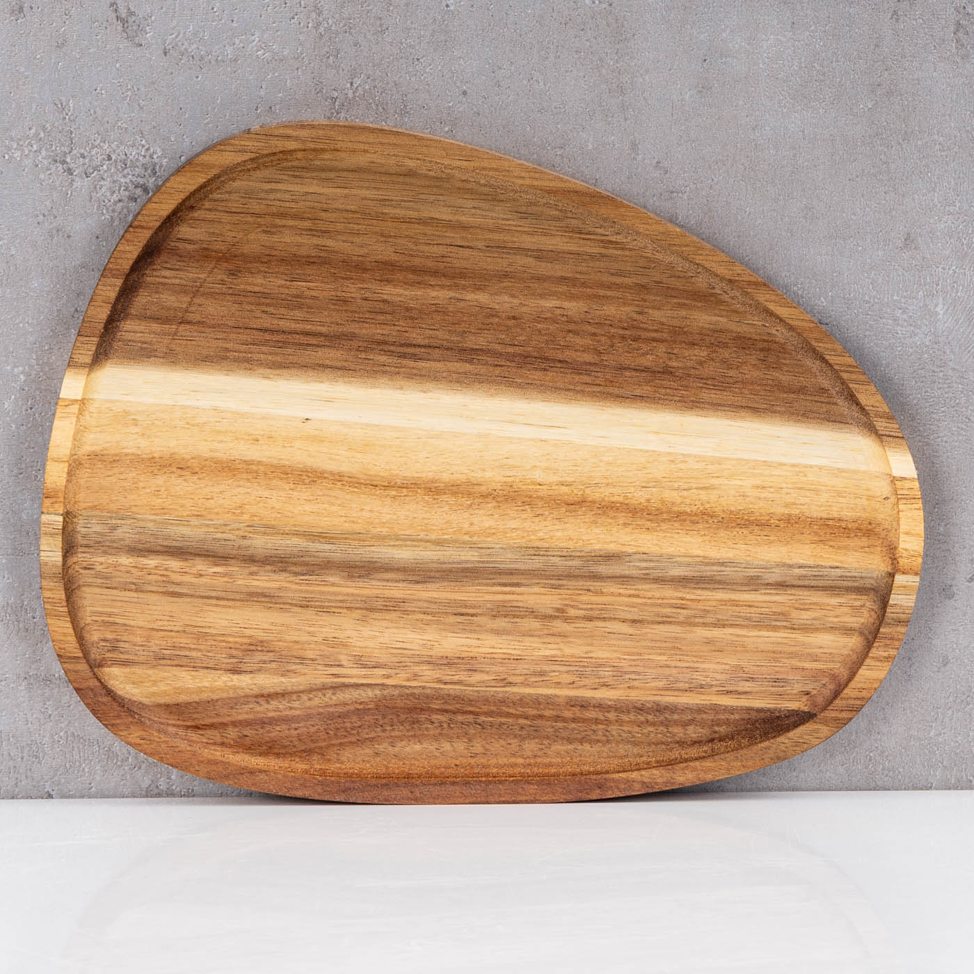 Holzteller Akazienholz L26cm Tablett Dekoschale Serviertablett Tischdeko Ablage