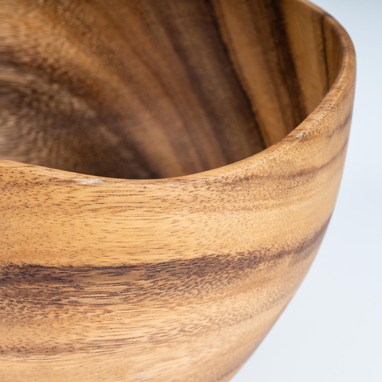 Schüssel 19x13cm Schale Holz Akazienholz Holzschale Salatschüssel Natur Unikat