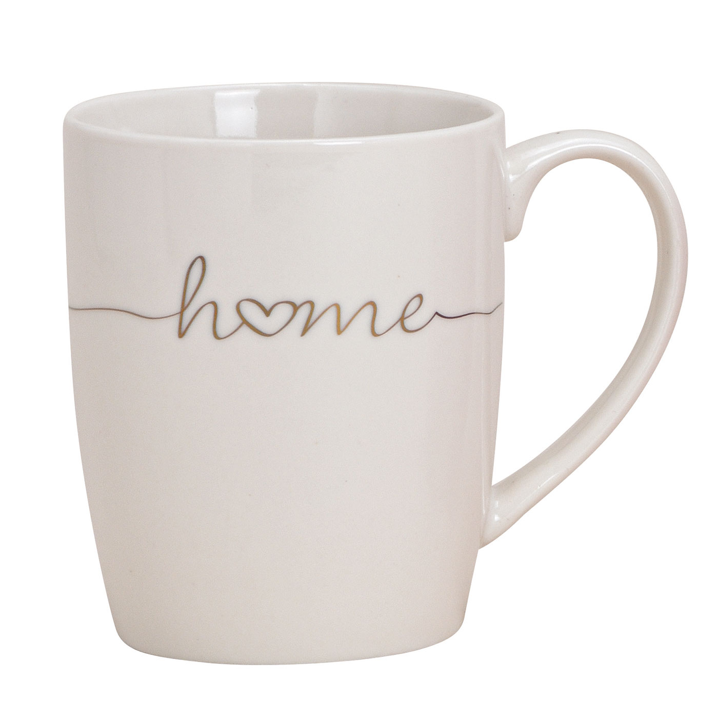 3er Set Becher 300ml Home Porzellan Pink Rosa Weiß Gold Kaffeepott Tasse