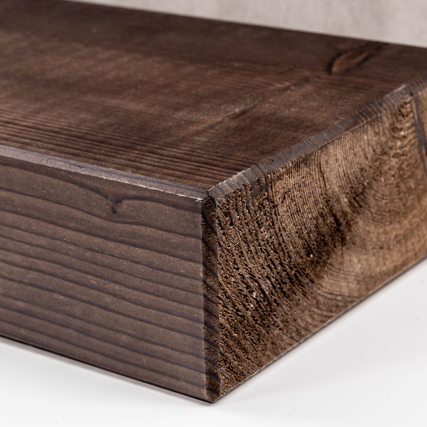 levandeo Wandregal Holz Massiv 60x20cm Nussbaum Farbig Wandboard Regal Vintage