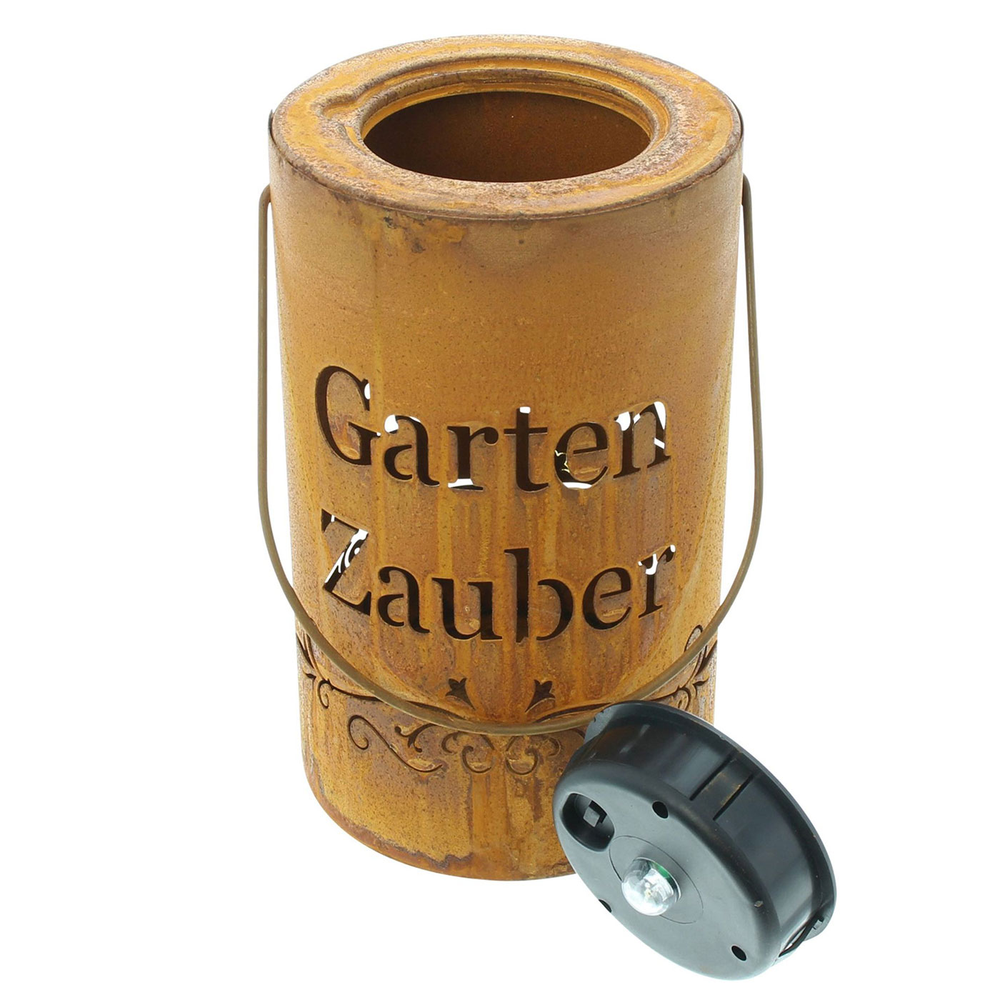 Solar Laterne Garten Zauber H20cm Gartenleuchte Edelrost Solarleuchte Gartendeko