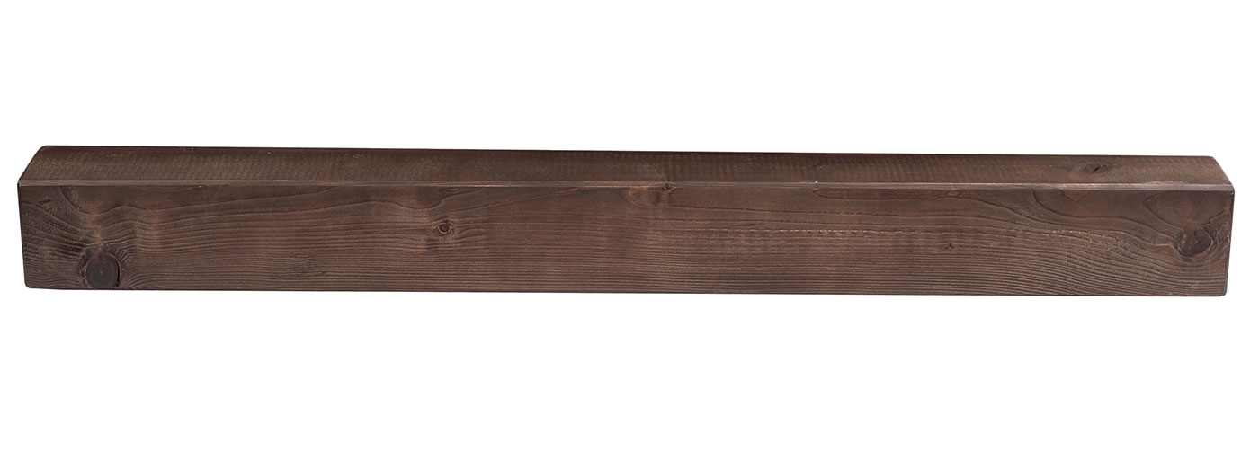 levandeo Wandregal Holz Massiv 100x10cm Nussbaum Farbig Wandboard Regal Vintage