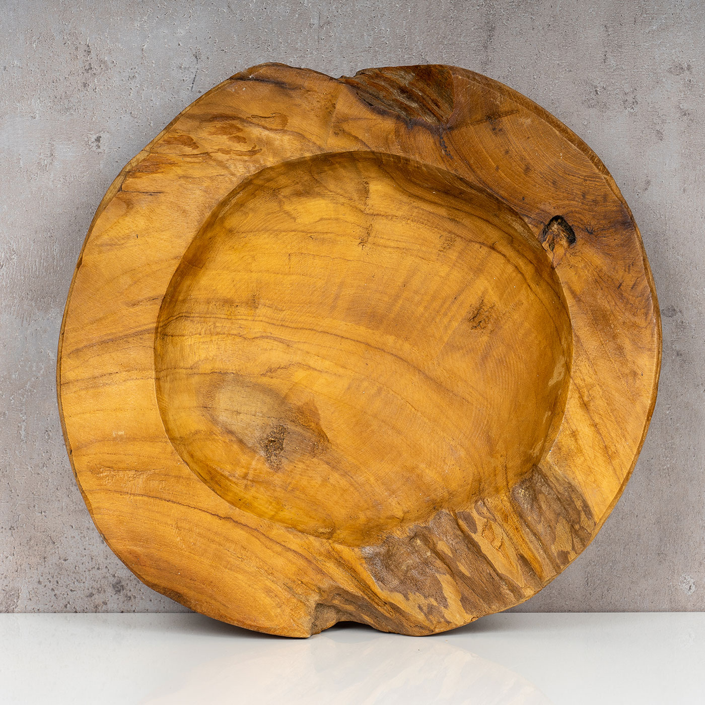 Schüssel Schale Teakholz 30cm Teak Massiv Holz Obstschale Holzschale Dekoschale