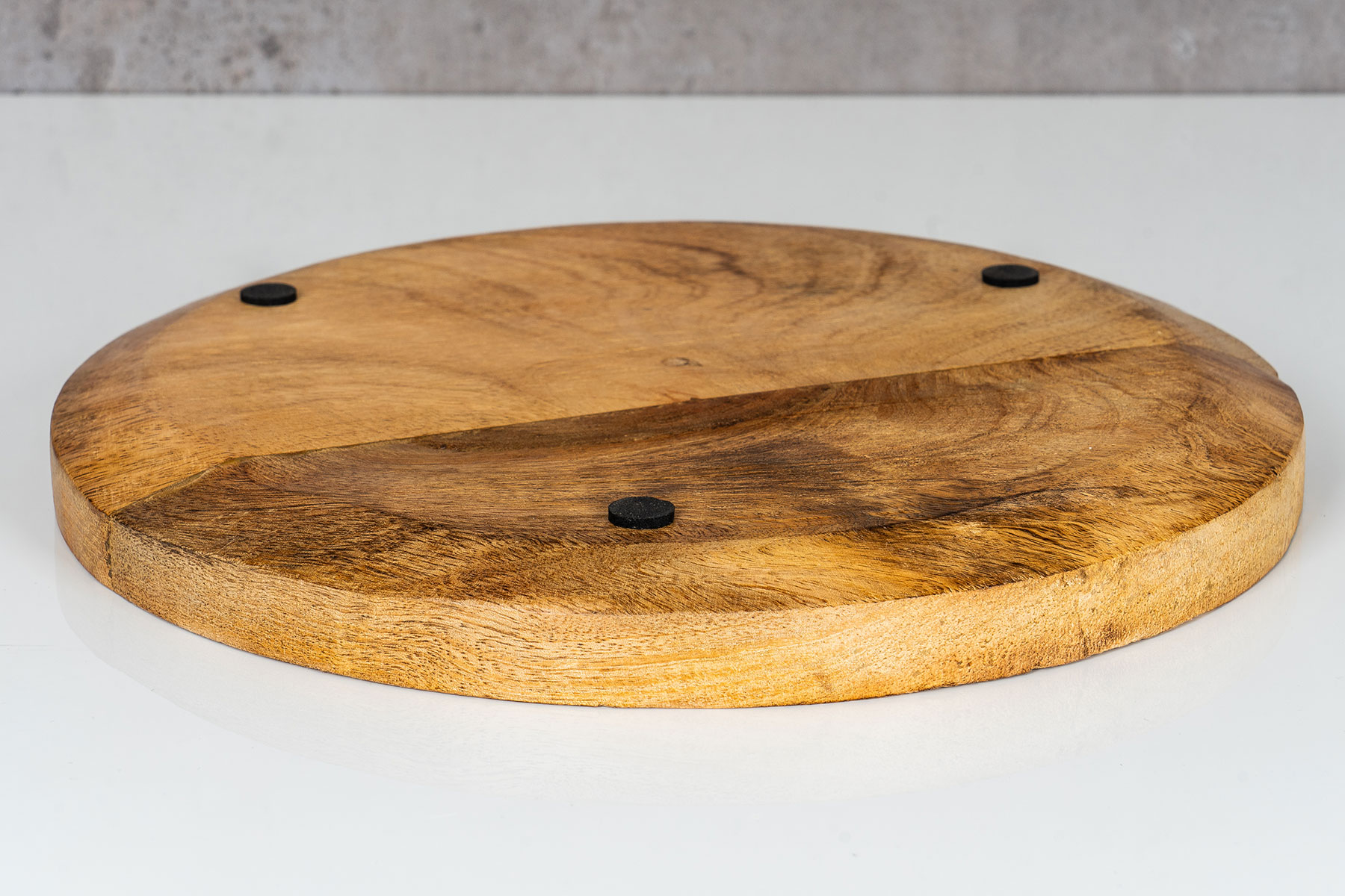 Holzschale Rund Mango Holz 30x30 cm Tischdeko Schale Obstschale Deko-Teller