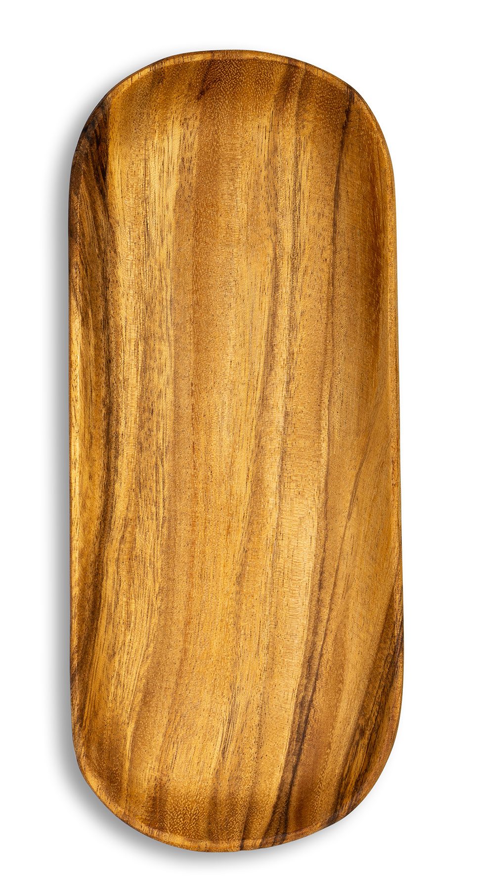 Holztablett Akazie 35x15cm Rechteckig Schale Obstschale Tablett Oval Holz Unikat