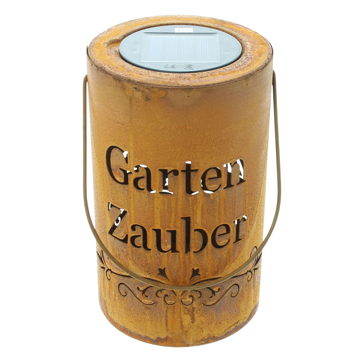 Solar Laterne Garten Zauber H20cm Gartenleuchte Edelrost Solarleuchte Gartendeko