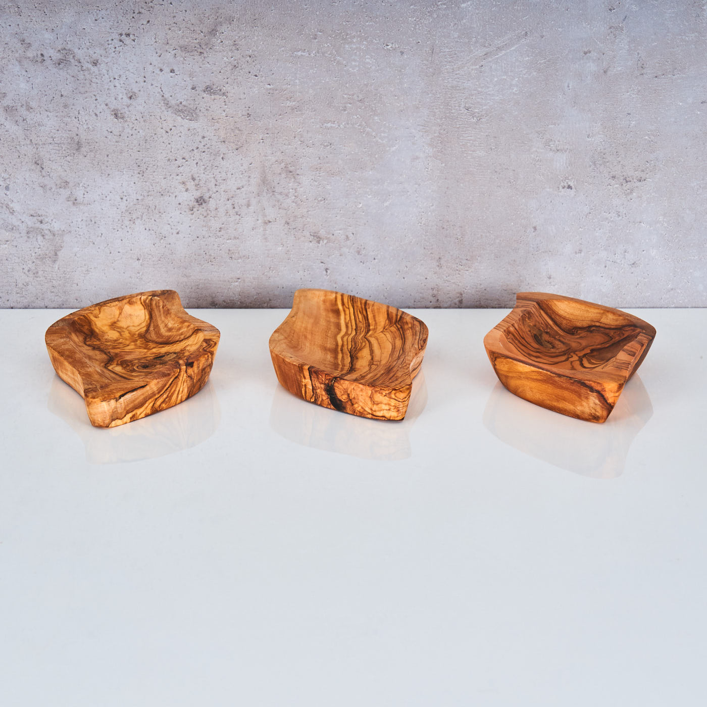 Schale ca. 22x10cm Olivenholz Dip Antipasti Snackschale Natur Unikat Deko Olivenschale