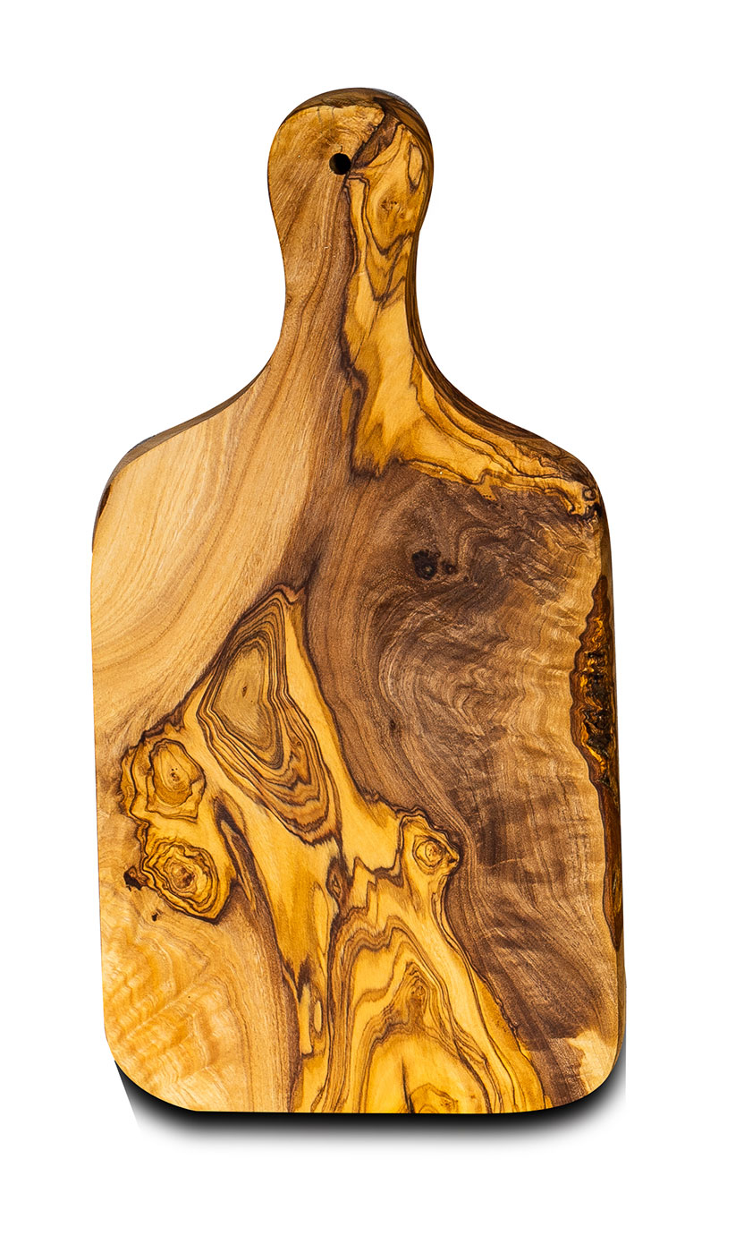 Schneidebrett Olivenholz Holz ca. 30cm Küchenbrett Brotzeit Schneidbrett