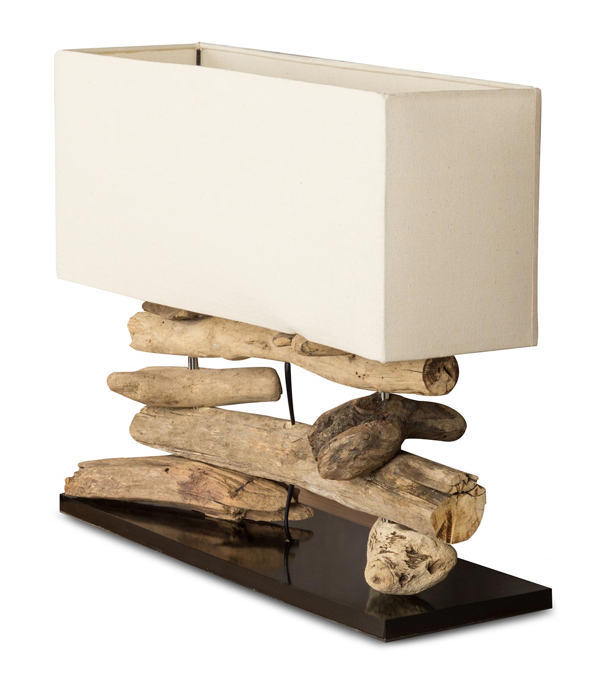 Holzlampe Tischlampe aus Treibholz 50x17x43cm Unikat Hochwertig Lampe